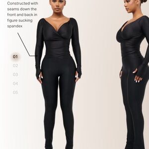 Black Coucoo LANAI LONG-SLEEVED TOP - SQUID INK